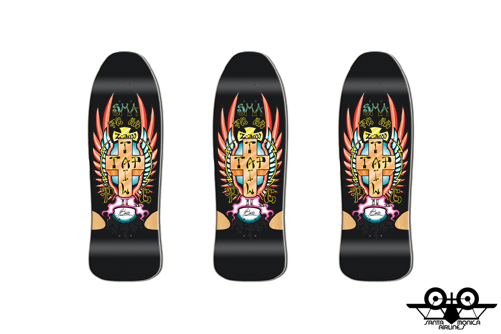 SANTA MONICA AIRLINES PC BLACK FORMICA 9.5inch